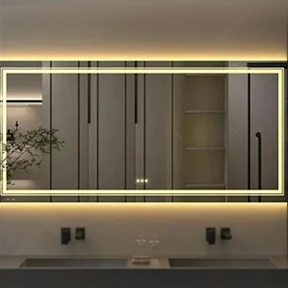 Espelho Decorativo Led Duplo Para Sala