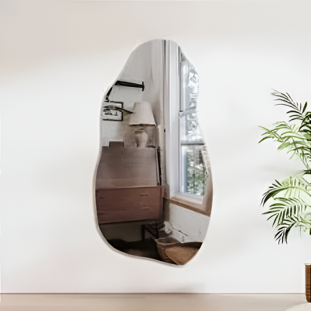 Espelho de Decoração  Orgânico  Com Led - 100 x 60 cm