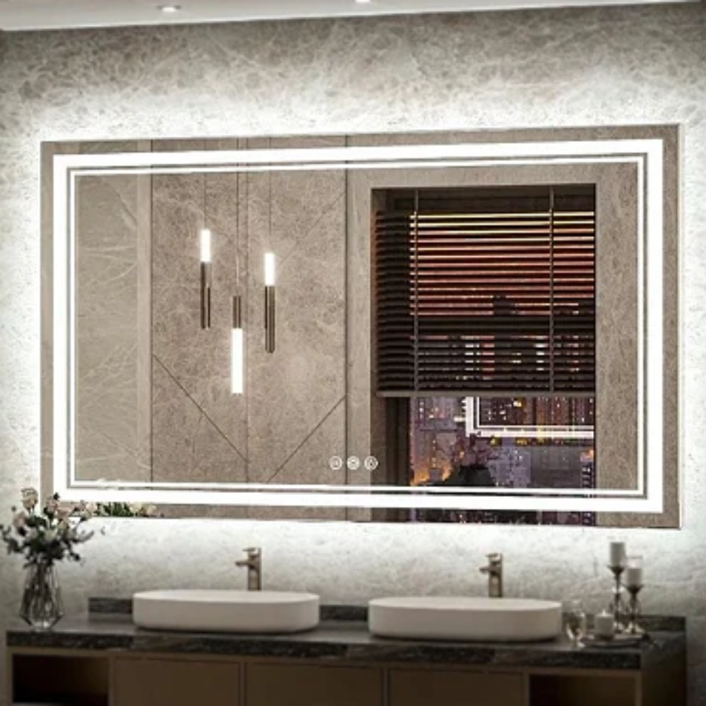 ESPELHOS COM LED E TOUCH SCREEN INTELIGENTE E MODERNO